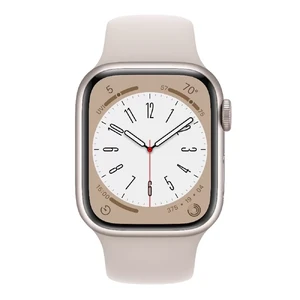 Смарт-часы Apple Watch Series 8 GPS, 45mm Starlight Aluminum Case with Starlight Sport Band (MNP23) - Фото 2