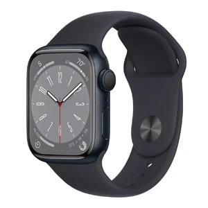 Смарт-годинник Apple Watch Series 8 GPS, 41mm Midnight Aluminum Case with Midnight Sport Band (MNP53)