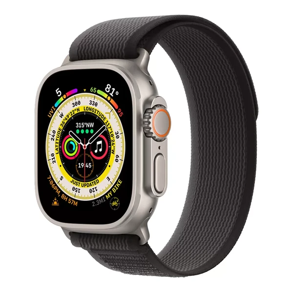 Смарт-годинник Apple Watch Ultra 49mm Titanium Case with Black/Gray Trail Loop (MQEJ3)