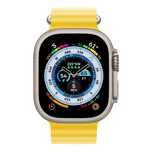 Смарт-часы Apple Watch Ultra 49mm Titanium Case with Yellow Ocean Band (MNHG3) - Фото 2