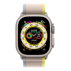 Смарт-часы Apple Watch Ultra 49mm Titanium Case with Yellow/Beige Trail Loop S | M (MNHK3) - Фото 2