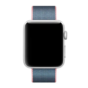 Ремешок Apple Ultra 49mm | 45mm | 44mm | 42mm Light Pink | Midnight Blue Woven Nylon (MNKG2) для Apple Watch - Фото 2