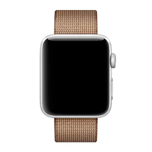 Ремінець Apple Ultra 49mm | 45mm | 44mm | 42mm Toasted Coffee | Caramel Woven Nylon (MNKE2) для Apple Watch - Фото 2