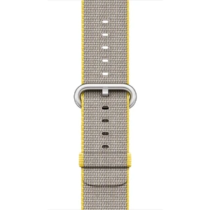 Ремінець Apple 41mm | 40mm | 38mm Yellow | Light Gray Woven Nylon (MNK72) для Apple Watch - Фото 3