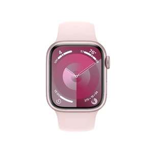 Смарт-часы Apple Watch Series 9 GPS, 41mm Pink Aluminum Case with Light Pink Sport Band - M/L (MR943) - Фото 2