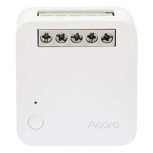 Розумне одноканальное бездротове реле з нейтраллю Aqara Single Switch Module T1 (With Neutral) HomeKit