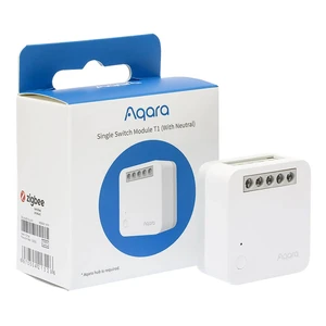 Умное одноканальное беспроводное реле с нейтралью Aqara Single Switch Module T1 (With Neutral) HomeKit - Фото 4