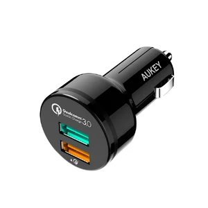 Автомобільний зарядний пристрій Aukey CC-T7 Black