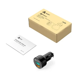 Автомобильное зарядное устройство Aukey CC-T7 Black - Фото 6