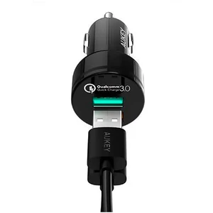 Автомобильное зарядное устройство Aukey CC-T7 Black - Фото 3