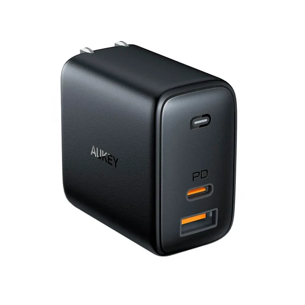 Зарядний пристрій Aukey Omnia PA-B3 Dual-Port 65W Black + EU адаптер