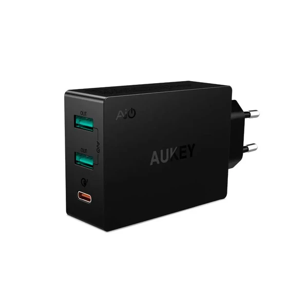 Швидке зарядний пристрій Aukey PA-Y4 Black Quick Charge 3.0