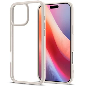 Прозрачно-бежевый чехол Spigen Ultra Hybrid для iPhone 16 Pro Max - Фото 8