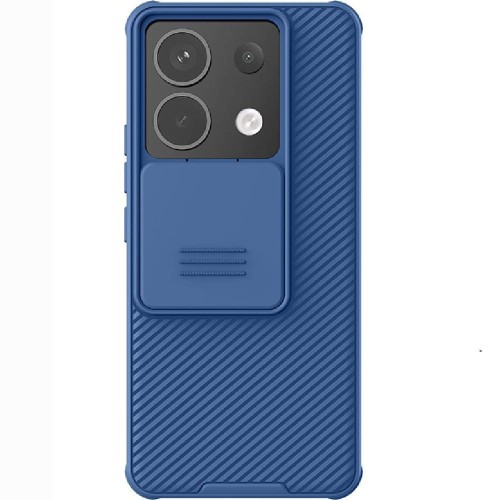 Противоударный чехол со шторкой для камеры Nillkin CamShield Pro Blue для Xiaomi Redmi Note 13 Pro 5G/Poco X6 в Одессе