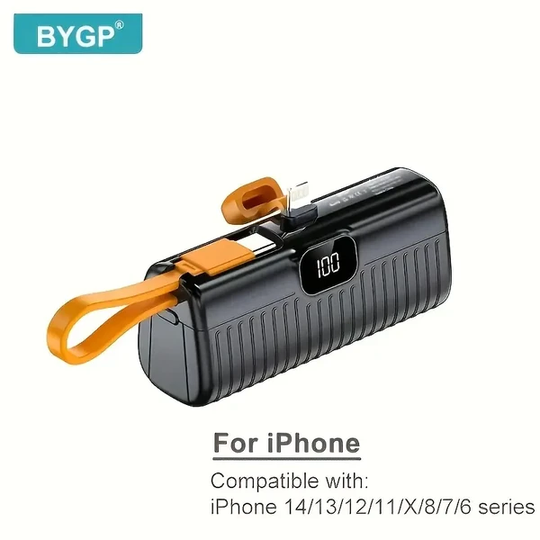 Портативний зарядний пристрій (повербанк) iLoungeMax BYGP Mini Portable Charger Lightning Black 5000mAh