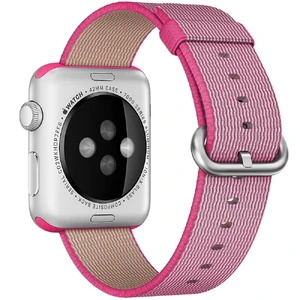 Нейлоновый ремешок iLoungeMax Woven Nylon Pink для Apple Watch 41mm | 40mm | 38mm  - Фото 1