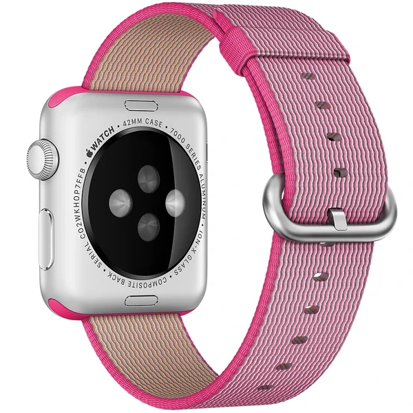 Нейлоновый ремешок iLoungeMax Woven Nylon Pink для Apple Watch 41mm | 40mm | 38mm в Виннице