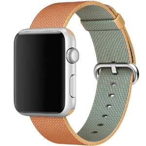 Нейлоновый ремешок iLoungeMax Woven Nylon Gold | Red для Apple Watch Ultra 49mm | 45mm | 44mm | 42mm - Фото 2