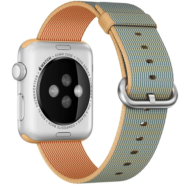 Нейлоновый ремешок iLoungeMax Woven Nylon Gold | Royal Blue для Apple Watch Ultra 49mm | 45mm | 44mm | 42mm в Луцке