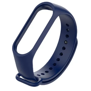Силиконовый ремешок Xiaomi Mi Band 3 | 4 Blue для фитнес-браслета - Фото 3