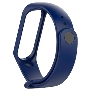 Силиконовый ремешок Xiaomi Mi Band 3 | 4 Blue для фитнес-браслета - Фото 2