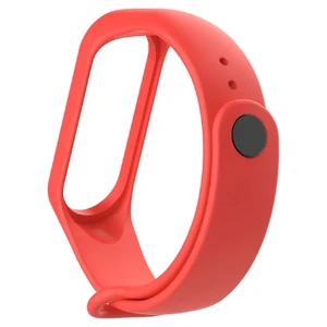 Силиконовый ремешок Xiaomi Mi Band 3 | 4 Orange для фитнес-браслета - Фото 2