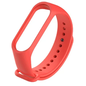 Силиконовый ремешок Xiaomi Mi Band 3 | 4 Orange для фитнес-браслета - Фото 3