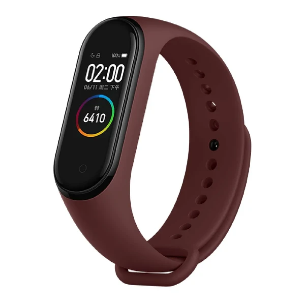Силіконовий ремінець Xiaomi Mi Band 3 | 4 Wine Red для фітнес-браслета в Ужгороді
