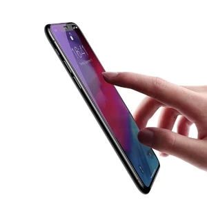Полноэкранное защитное стекло Baseus 0.2 mm Arc-Surface Anti-Blue Light Black для iPhone 11 | XR - Фото 5
