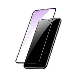 Полноэкранное защитное стекло Baseus 0.2 mm Arc-Surface Anti-Blue Light Black для iPhone 11 | XR - Фото 2