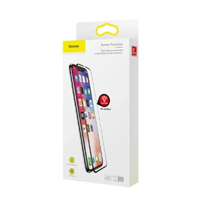 Полноэкранное защитное стекло Baseus 0.2 mm Arc-Surface Anti-Blue Light Black для iPhone 11 | XR - Фото 6