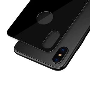 Защитное стекло на заднюю панель Baseus 0.3mm 3D Full Tempered Glass Black для iPhone XS Max - Фото 5