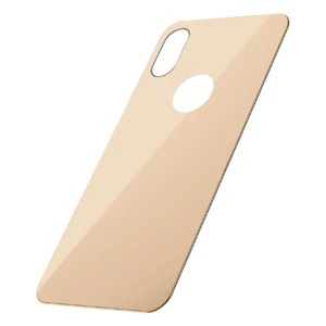 Защитное стекло на заднюю панель Baseus 0.3mm Full Tempered Glass Gold для iPhone X | XS - Фото 2
