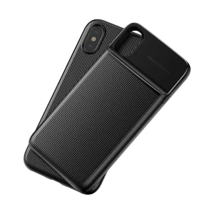 Магнитный чехол с внешним аккумулятором Baseus 1+1 Wireless Charge Backpack 5000mAh Black для iPhone X | XS