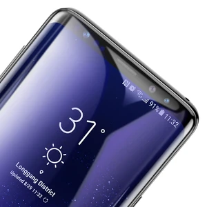Полноэкранное защитное стекло Baseus Arc-surface 0.3mm Black для Samsung Galaxy S9 - Фото 4