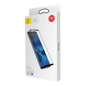 Полноэкранное защитное стекло Baseus Arc-surface 0.3mm Black для Samsung Galaxy S9 - Фото 6