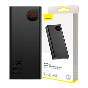 Повербанк Baseus Adaman Metal Digital Display 22.5W 10000 mAh Black - Фото 7
