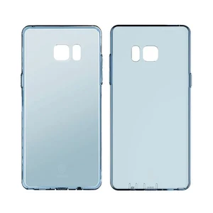 Ультратонкий TPU чехол Baseus Air Case Transparent Blue для Samsung Galaxy Note 7 - Фото 4