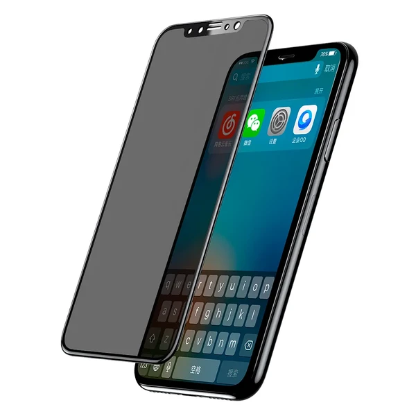 Захисне скло анти-шпигун Baseus Anti-Peeping Glass 0.23mm для iPhone 11 Pro | X | XS