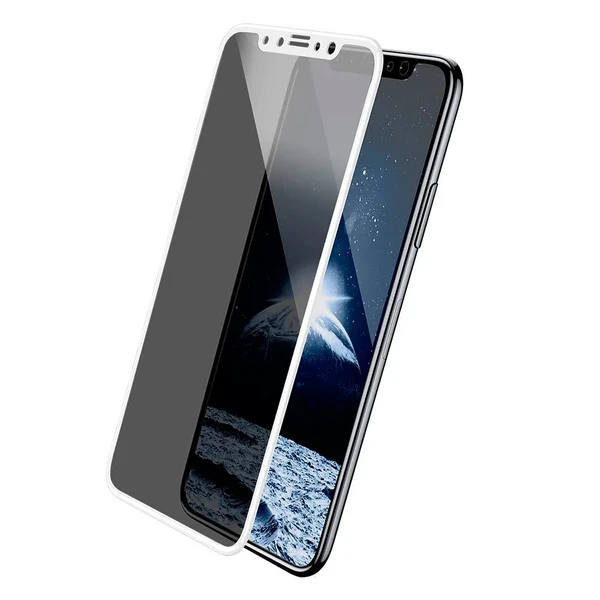 Защитное стекло анти-шпион Baseus Anti-Peeping Glass 0.23mm White для iPhone 11 Pro | X | XS