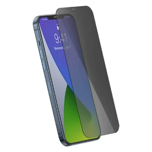 Защитное стекло антишпион Baseus Anti-Peeping Tempered Glass 0.3mm Black для iPhone 12 Pro Max (2 шт.)