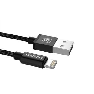 Нейлоновий кабель Baseus Simple Version Antila Series MFI Lightning to USB Black 1m - Фото 2