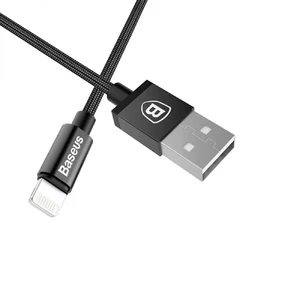 Нейлоновий кабель Baseus Simple Version Antila Series MFI Lightning to USB Black 1m - Фото 3