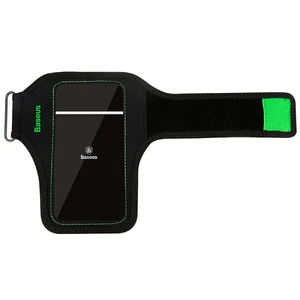 Спортивний чохол на руку Baseus Flexible Wristband Green для iPhone смартфонів до 5" (Уцінка)