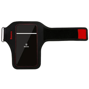 Спортивний чохол на руку Baseus Flexible Wristband Red для iPhone | смартфонів до 5.8"