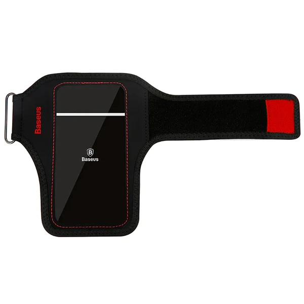 Спортивний чохол на руку Baseus Flexible Wristband Red для iPhone | смартфонів до 5.8"