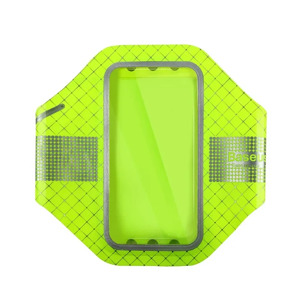 Тонкий чехол на руку Baseus Sports Armband Green для iPhone SE 3 | SE 2 | 8 | 7 | 6s | 6