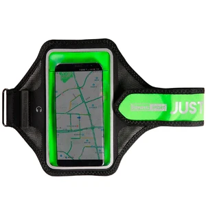 Спортивный чехол Baseus Move Armband Black | Green для iPhone | смартфонов до 5.8" - Фото 2