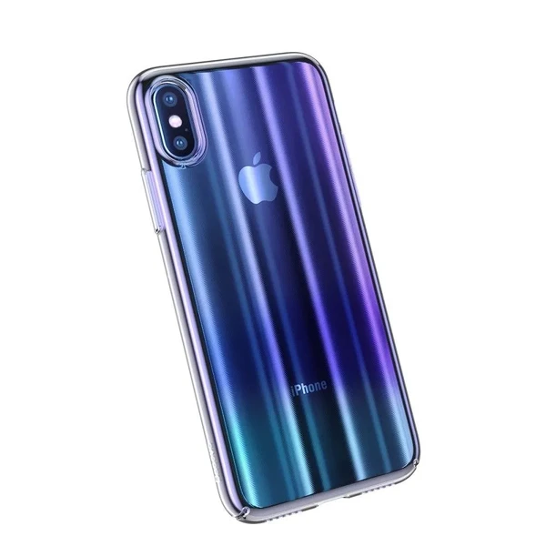 Чехол Baseus Aurora Series Transparent Blue для iPhone X | XS в Тернополе