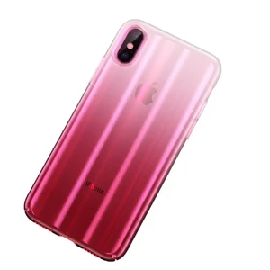 Чохол Baseus Aurora Series Transparent Pink для iPhone X | XS - Фото 4